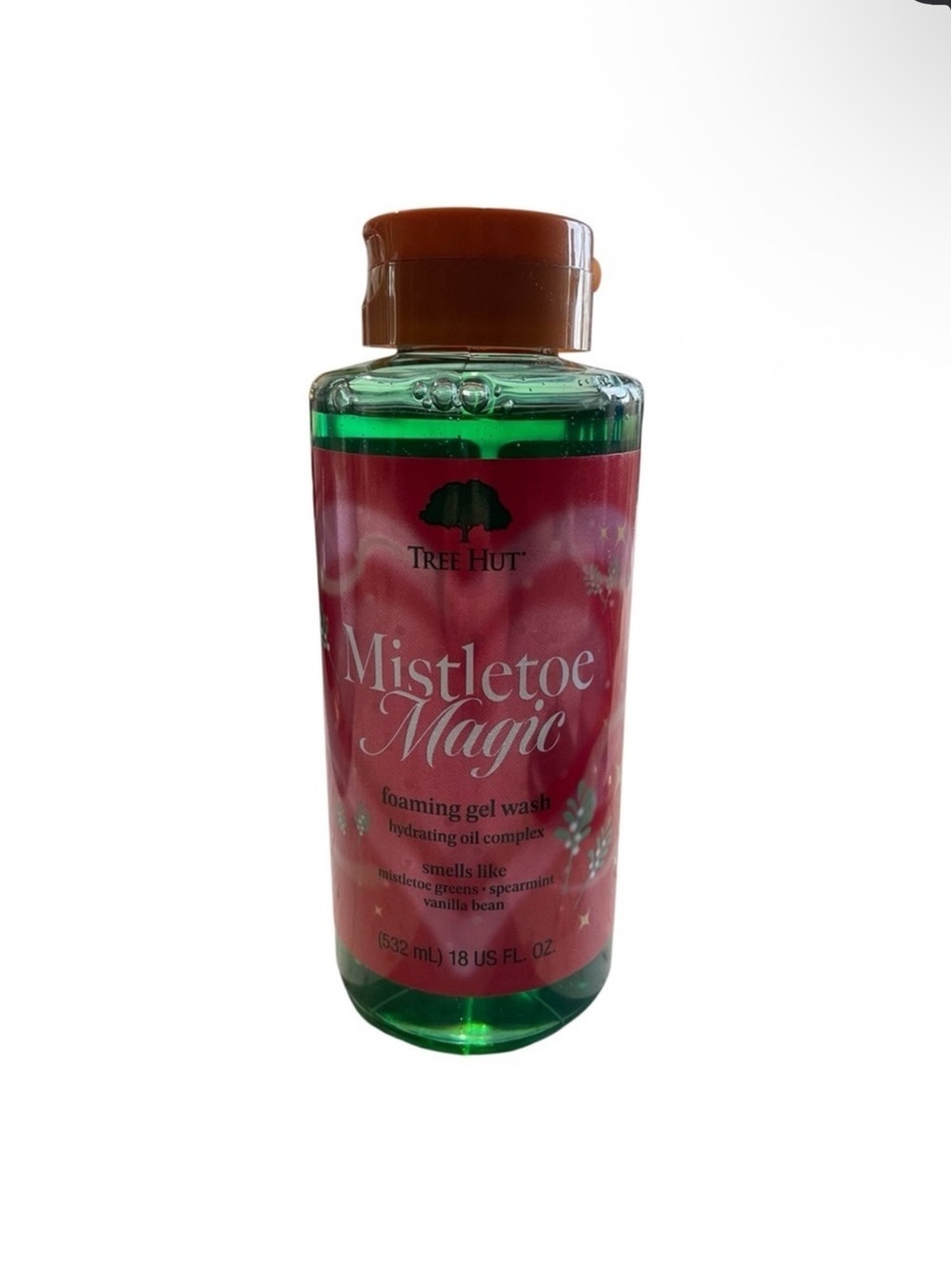 Tree Hut Mistletoe Magic Foaming Gel Wash Green 18 fl oz NEW